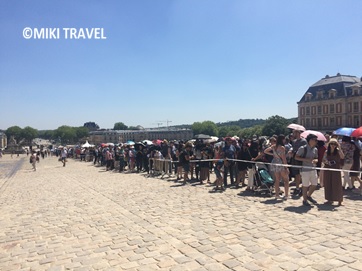 ベルサイユ宮殿の混雑状況とその対策 18年6月下旬 の状況 みゅうパリブログ オプショナルツアー 現地ツアーの みゅう