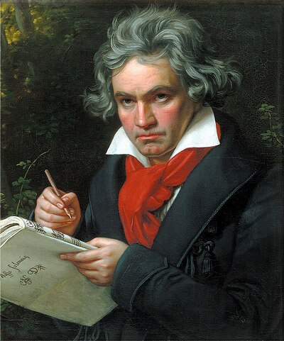 第九交響曲を作曲したベートーベン