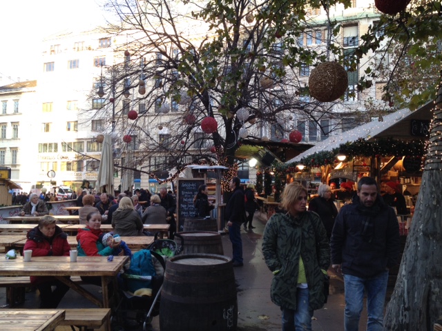 Advent and Christmas Market at Vorosmarty ter