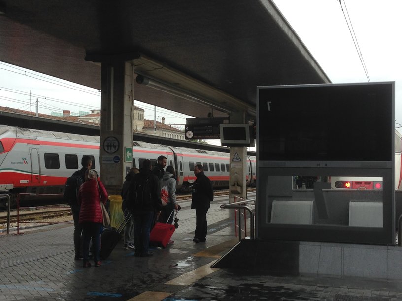 Security Control at venice S.Lucia station