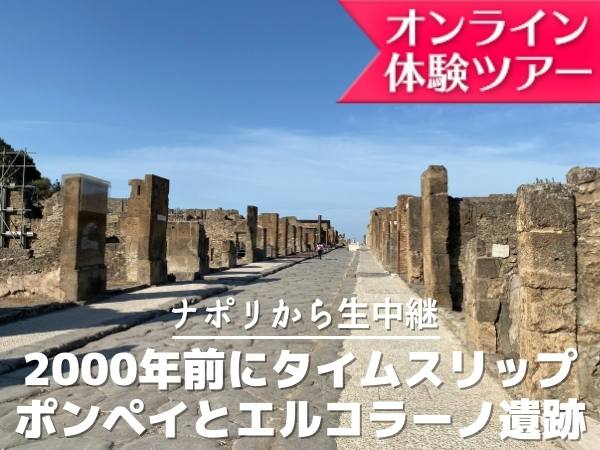 オンライン体験ツアー 約00年前の2つの街にタイムスリップ ポンペイとエルコラーノ遺跡 ナポリの観光 現地オプショナルツアー予約なら みゅう